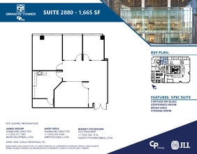 1099 18th St, Denver, CO à louer Plan d’étage- Image 1 de 3