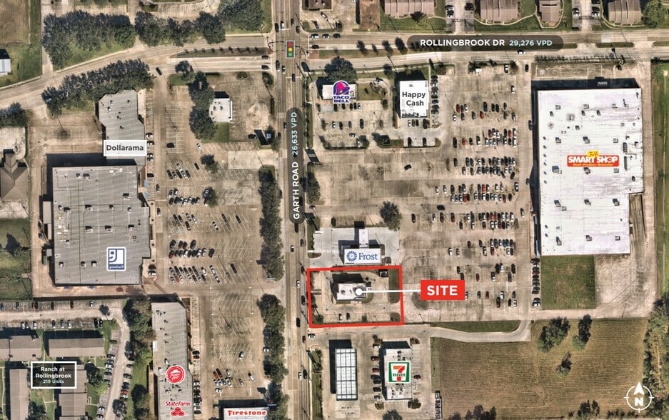 3422 Garth Rd, Baytown, TX for lease - Aerial - Image 2 of 2