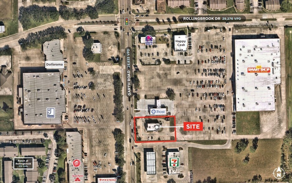 3422 Garth Rd, Baytown, TX à louer - Aérien - Image 2 de 2