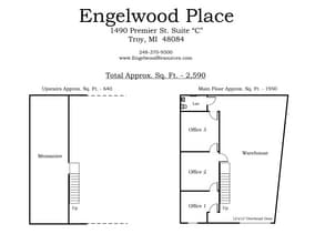 1490 Premier Dr, Troy, MI à louer Plan d’étage- Image 1 de 1