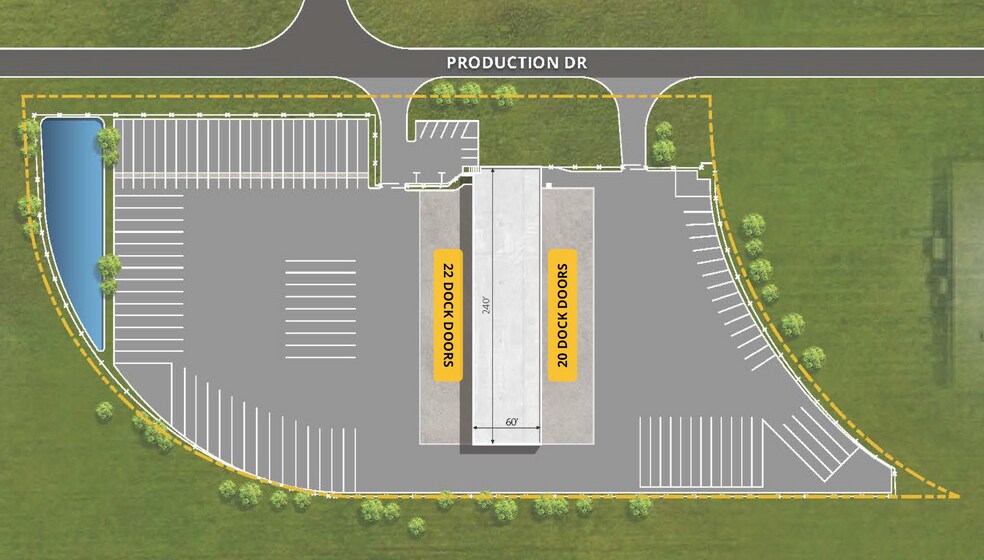 1850 Production Dr, Indianapolis, IN à louer - Plan de site - Image 2 de 2