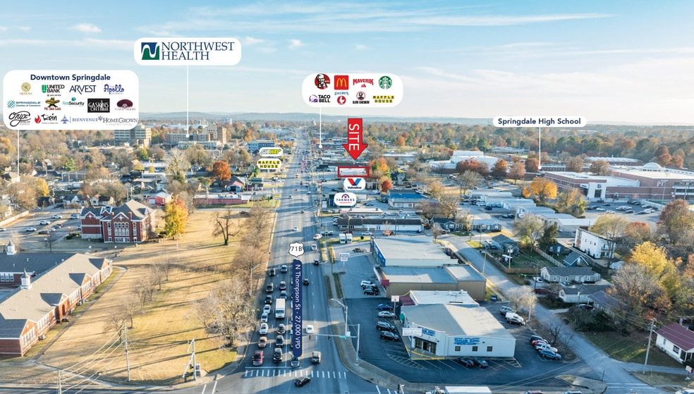 100 N Thompson St, Springdale, AR for lease - Building Photo - Image 3 of 6