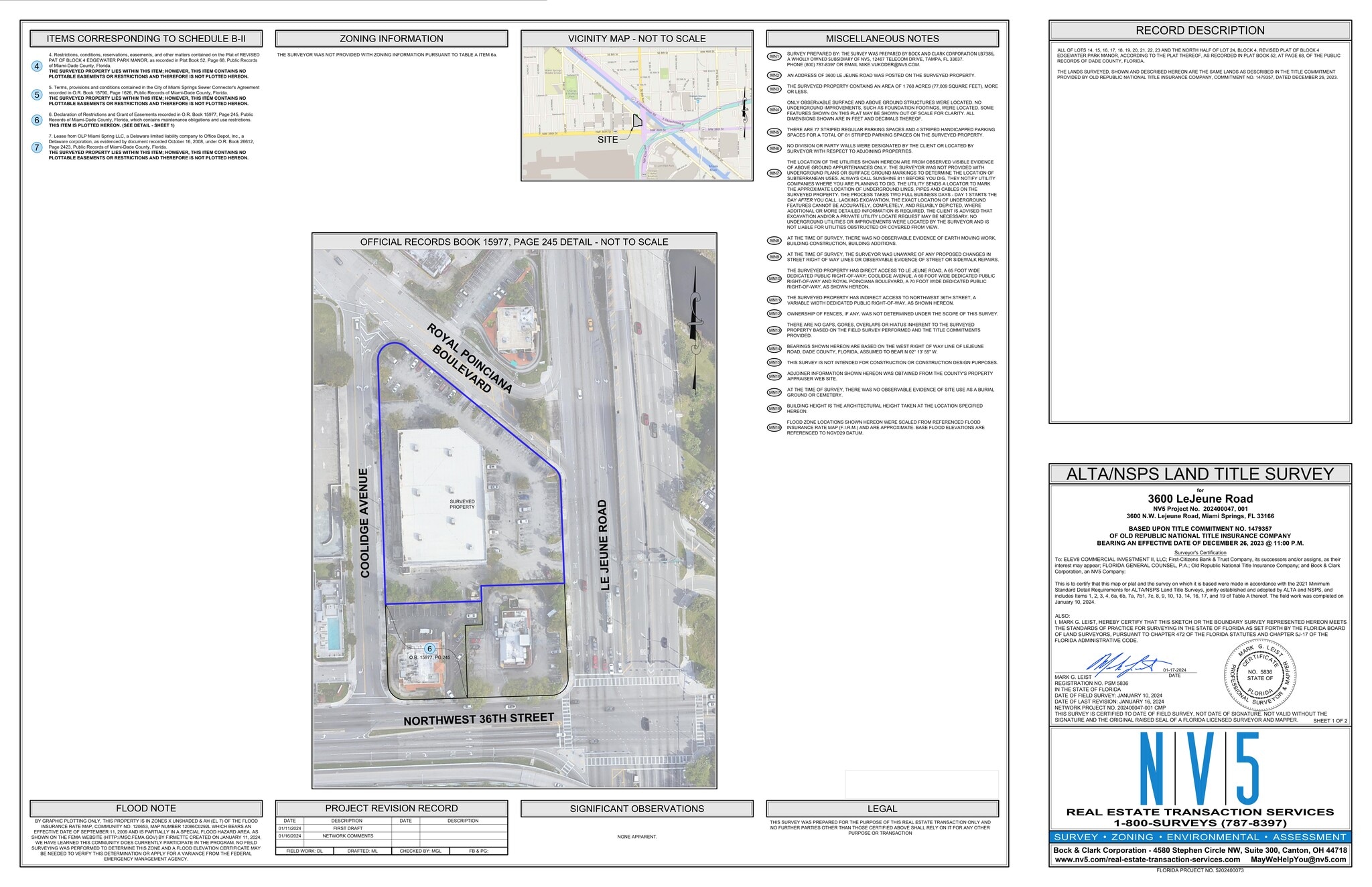 3600 Le Jeune Rd, Miami, FL for lease Site Plan- Image 1 of 7