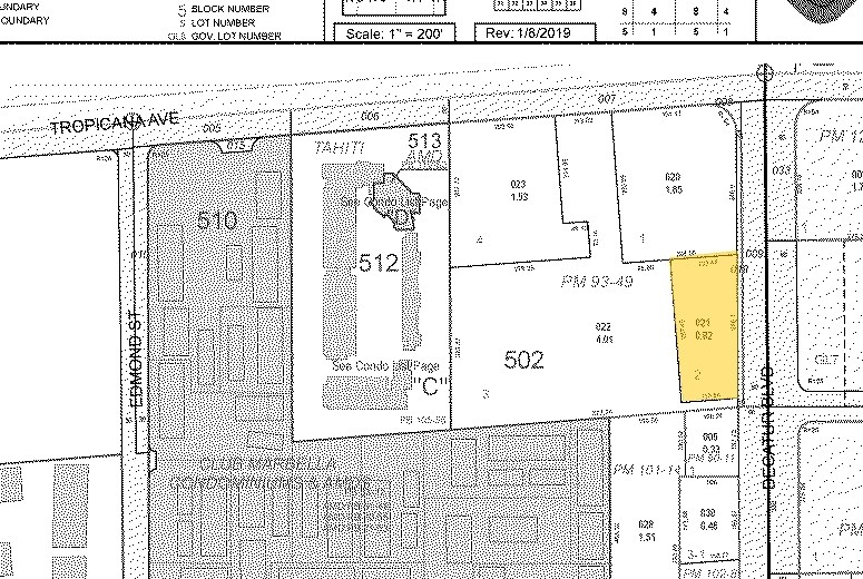 4945 W Tropicana Ave, Las Vegas, NV for sale - Plat Map - Image 3 of 3