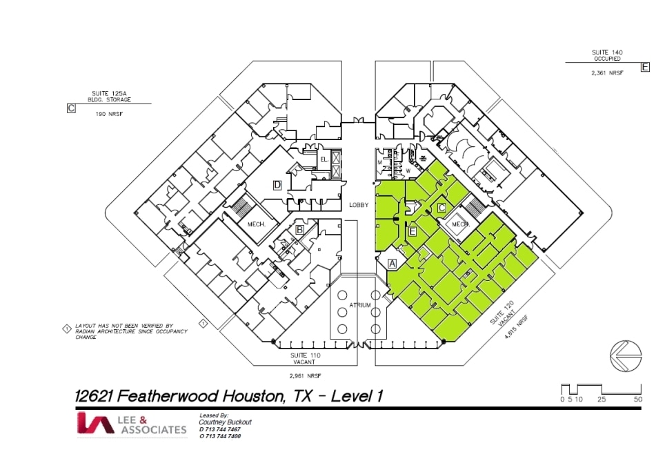 12621 Featherwood Dr, Houston, TX à louer Plan d’étage- Image 1 de 1
