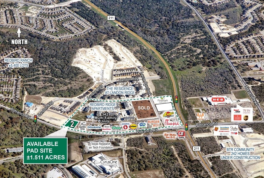 Highway 211 & Potranco Rd, San Antonio, TX à vendre - Photo du bâtiment - Image 1 de 2