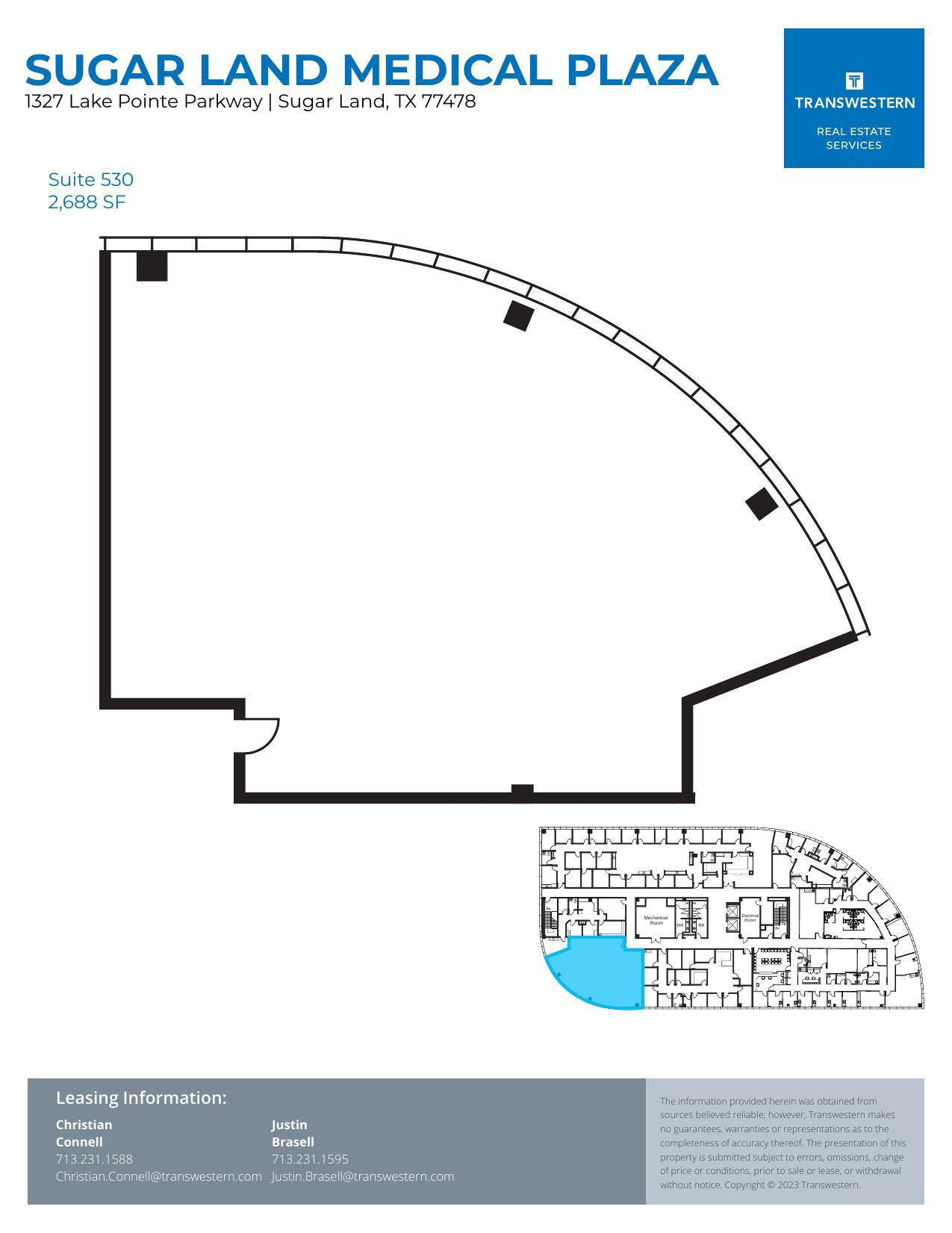 1327 Lake Pointe Pky, Sugar Land, TX for lease Floor Plan- Image 1 of 1