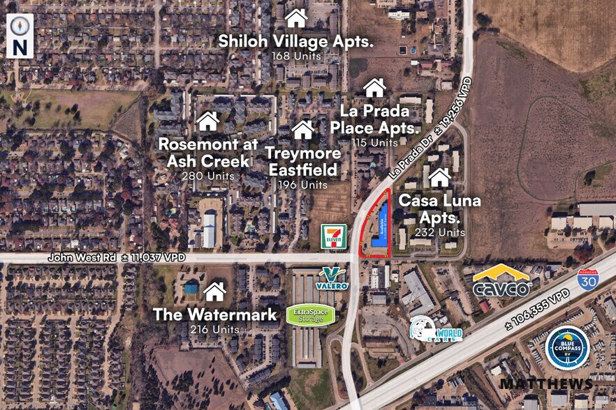 8300 La Prada Dr, Dallas, TX à louer - Photo du bâtiment - Image 2 de 2