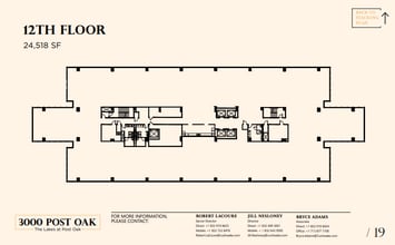 3000 Post Oak Blvd, Houston, TX for lease Floor Plan- Image 1 of 1