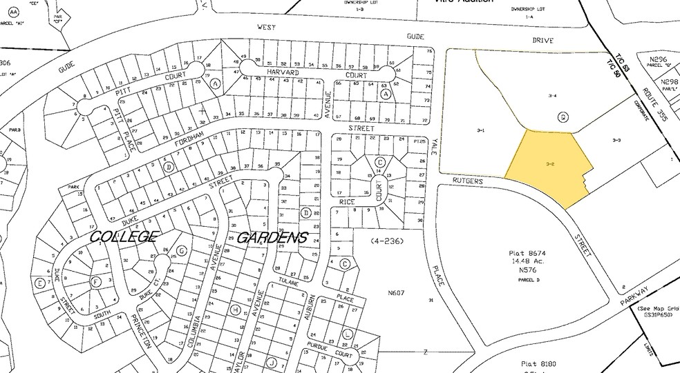 40 W Gude Dr, Rockville, MD à vendre - Plan cadastral - Image 2 de 9