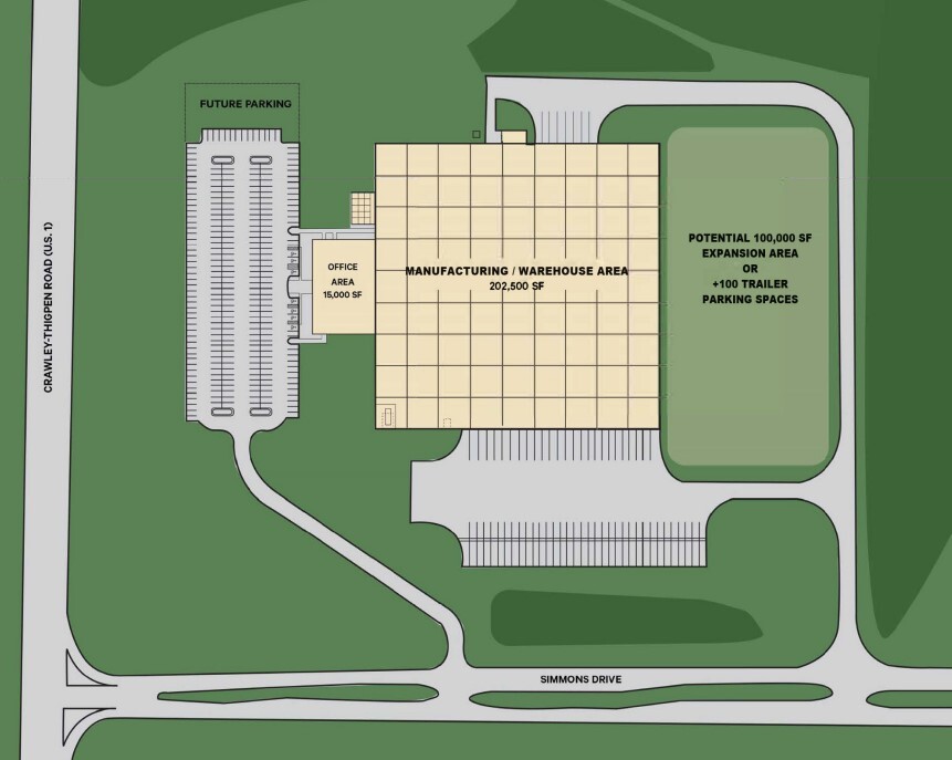 3450 Simmons Dr, Waycross, GA for lease Site Plan- Image 1 of 1