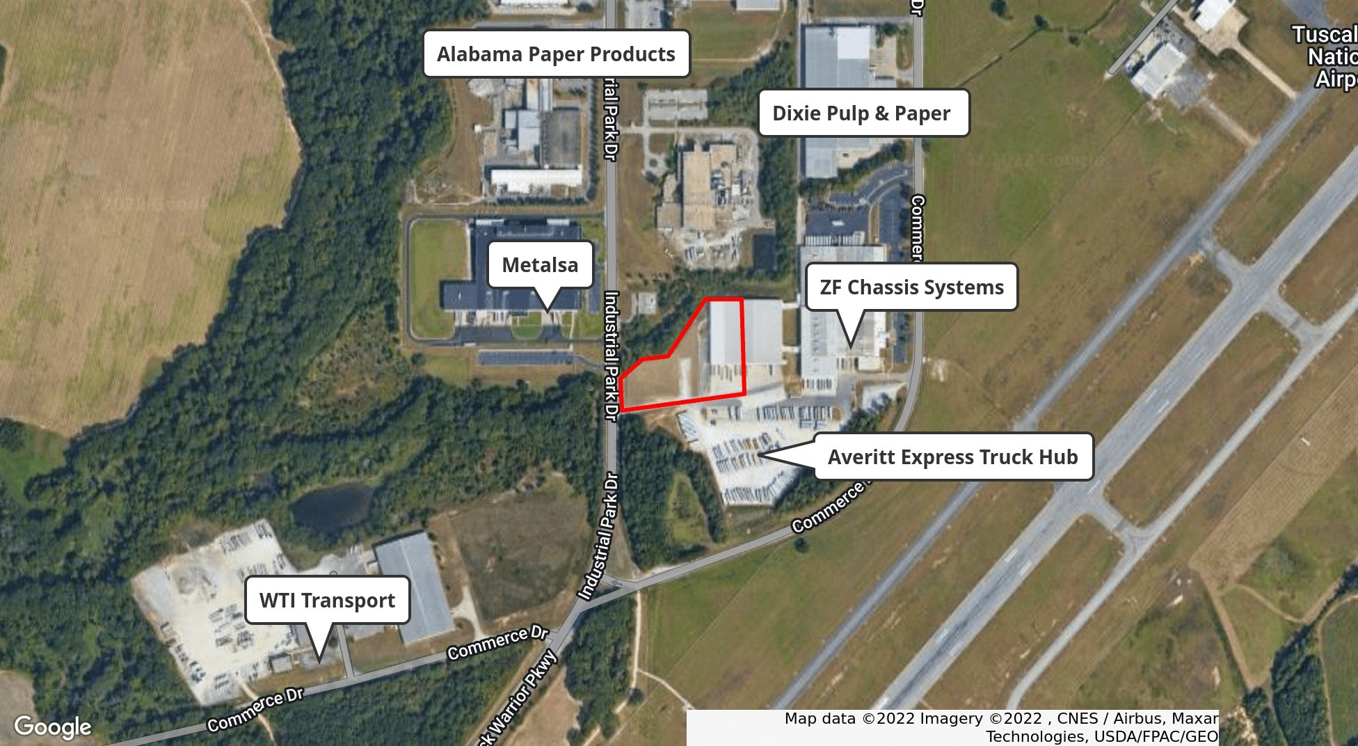 1180 Commerce Dr, Tuscaloosa, AL à vendre Plan cadastral- Image 1 de 1