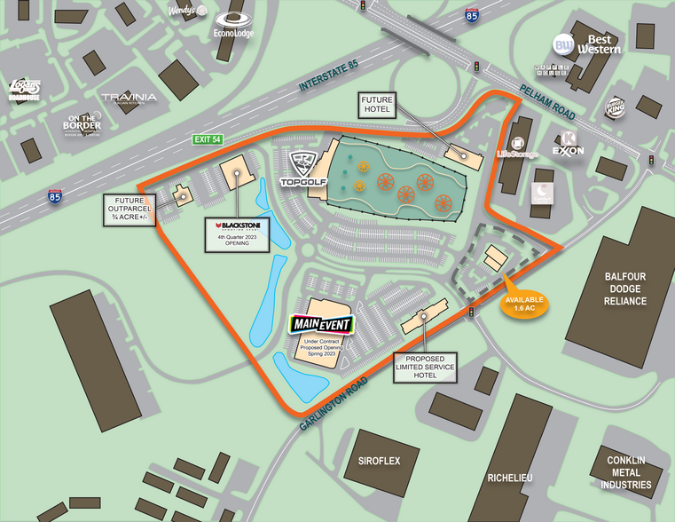 5300 Honbarrier Dr, Greenville, SC à louer - Plan de site - Image 2 de 2