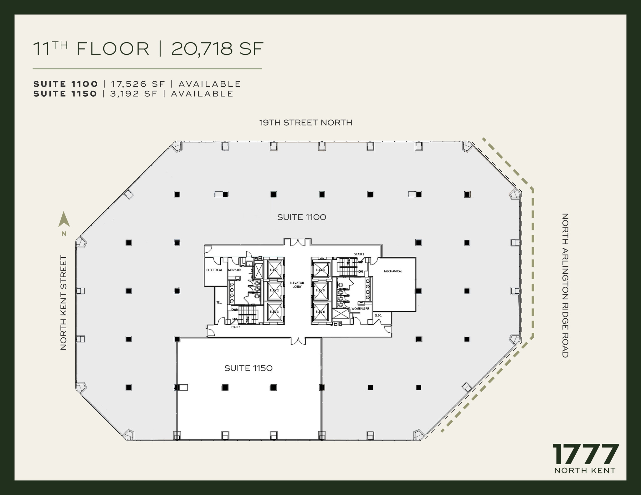 1777 N Kent St, Arlington, VA for lease Floor Plan- Image 1 of 1