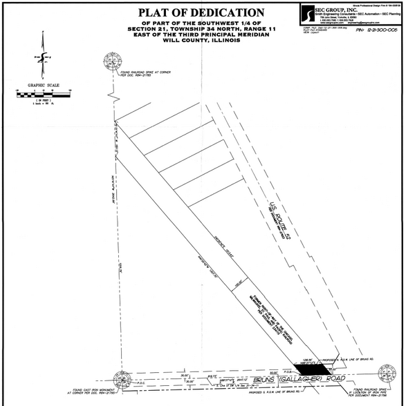 NWC Route 52 & Bruns Road, Manhattan, IL à vendre - Plan de site - Image 2 de 2