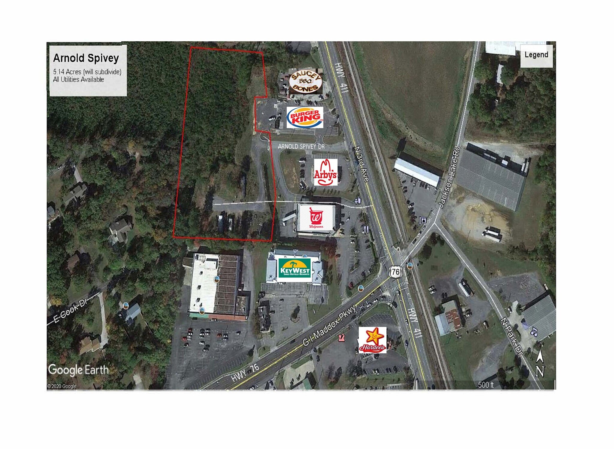 1003 N 3rd Ave Aka US 411 Hwy, Chatsworth, GA à vendre Aérien- Image 1 de 3