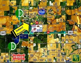 307 E 1st St, Prosper, TX - Aérien  Vue de la carte