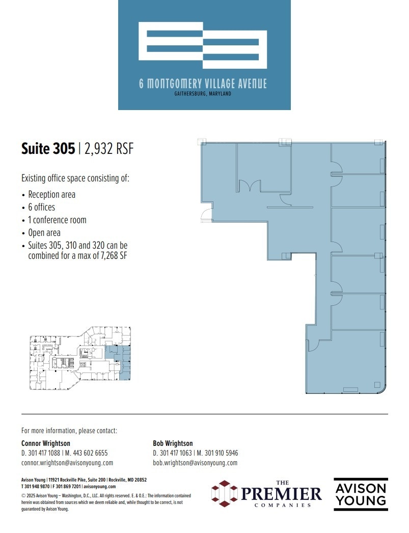 6 Montgomery Village Ave, Gaithersburg, MD à louer Plan d’étage- Image 1 de 1
