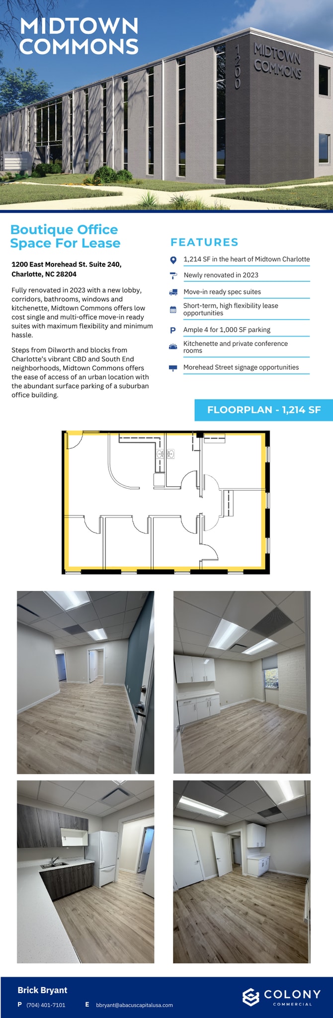1200 E Morehead St, Charlotte, NC for lease Other- Image 1 of 1