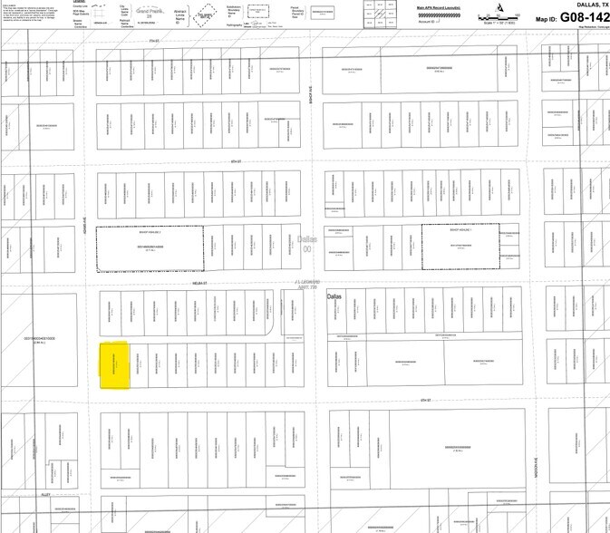 439 W 9th St, Dallas, TX à vendre - Plan cadastral - Image 1 de 1