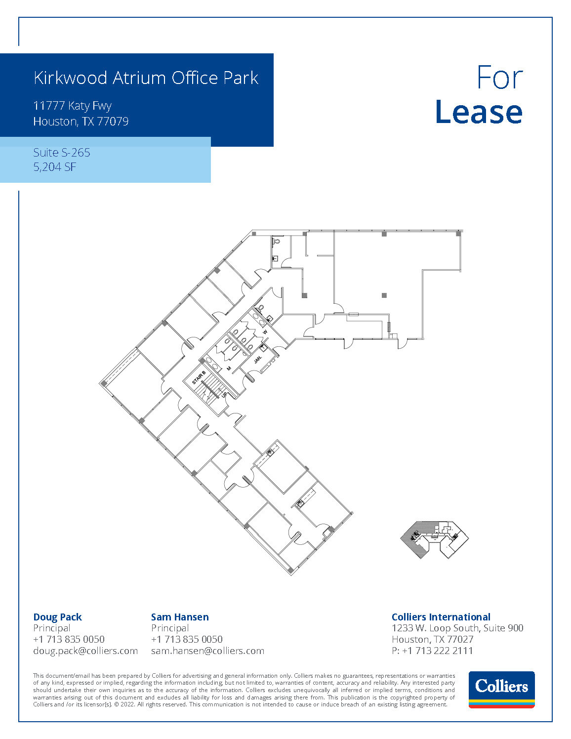 11777 Katy Fwy, Houston, TX for lease Floor Plan- Image 1 of 1