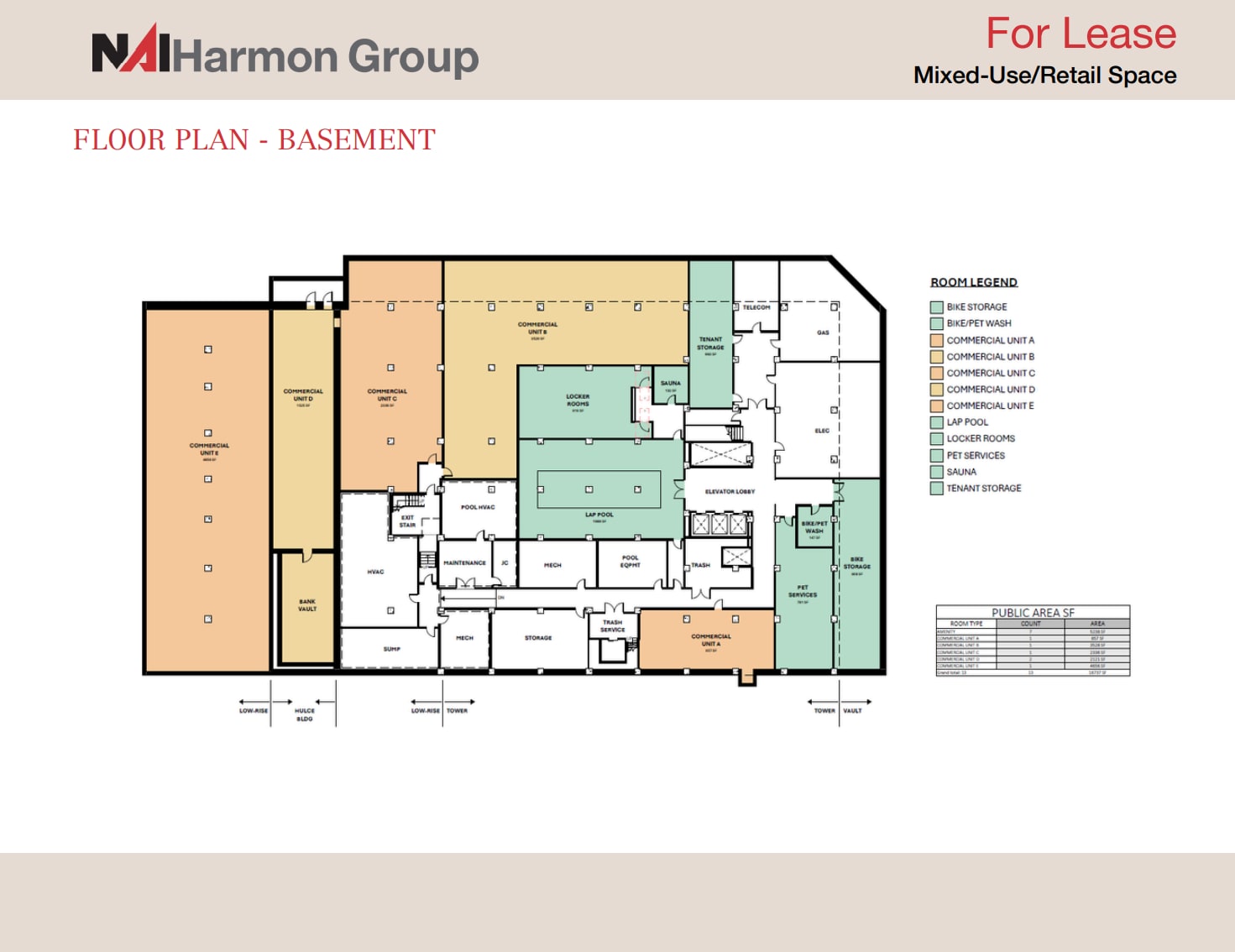 608 Madison Ave, Toledo, OH à louer Plan d’étage- Image 1 de 1