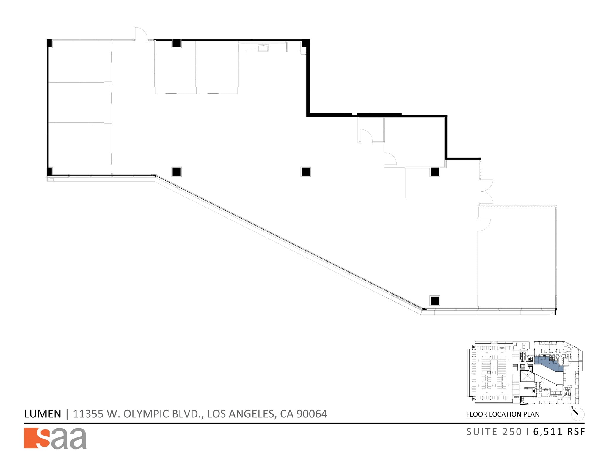 11355 W Olympic Blvd, Los Angeles, CA for lease Site Plan- Image 1 of 5