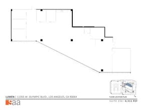 11355 W Olympic Blvd, Los Angeles, CA for lease Site Plan- Image 1 of 5