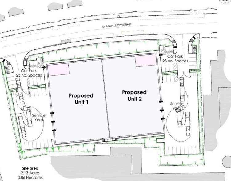 Glaisdale Dr E, Nottingham for lease - Site Plan - Image 2 of 2