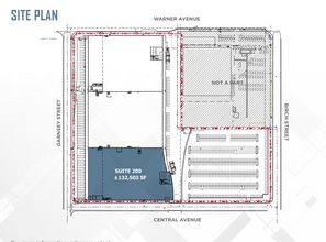 500 W Warner Ave, Santa Ana, CA à louer Plan de site- Image 1 de 1