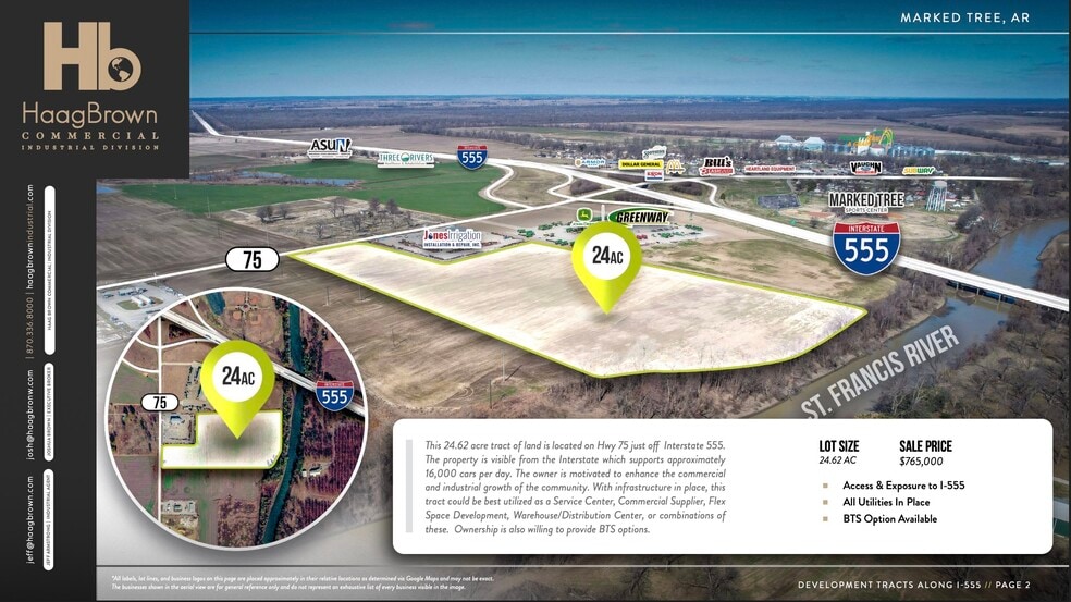 I-555 & Hwy 149 + 75 hwy, Marked Tree, AR à vendre - Photo du bâtiment - Image 2 de 8