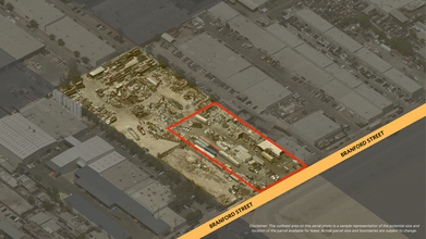 12207 Branford St, Sun Valley, CA - aerial  map view