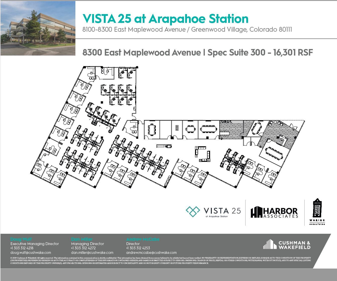 8100 E Maplewood Ave, Greenwood Village, CO à louer Plan d  tage- Image 1 de 2