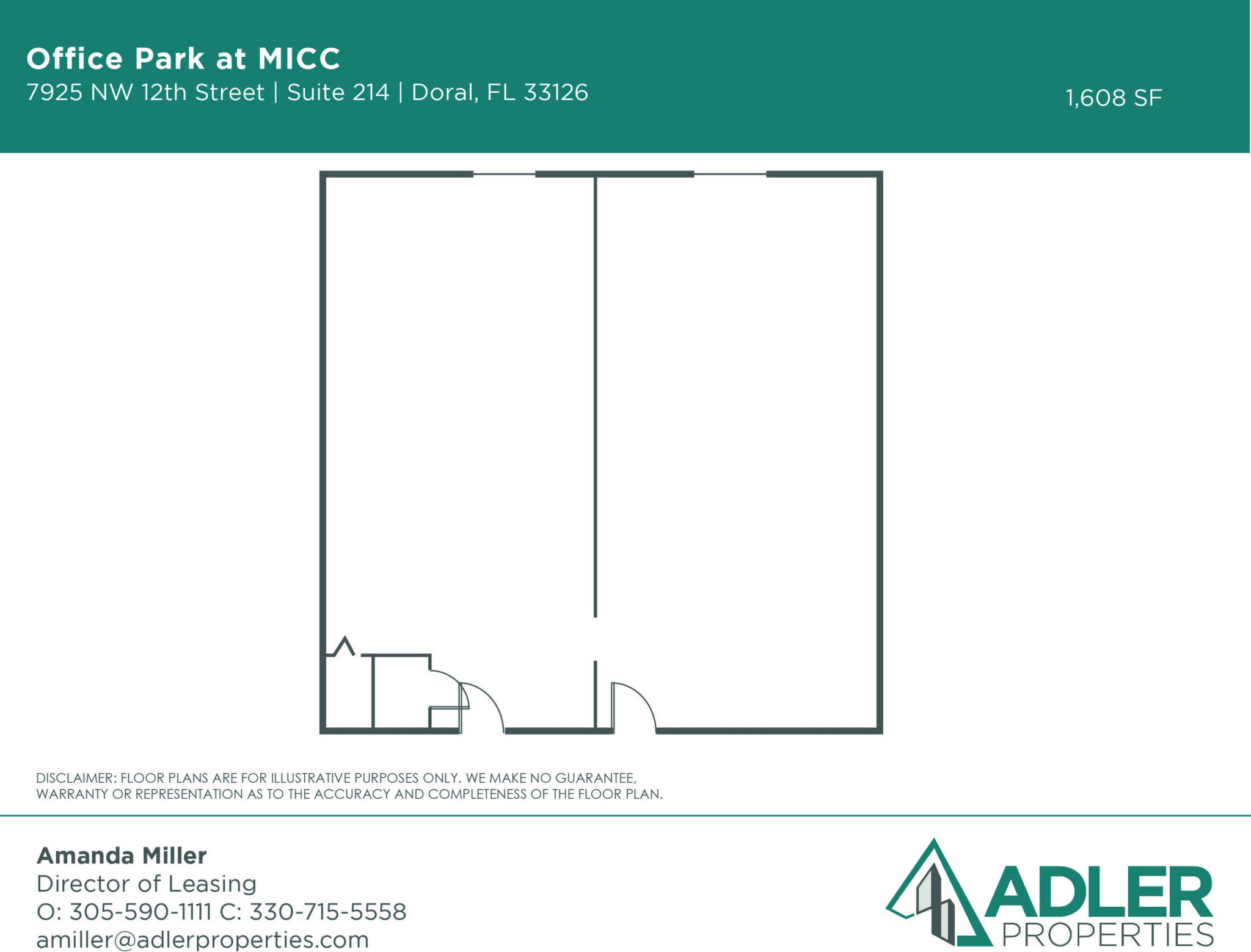 7925 NW 12th St, Doral, FL for lease Floor Plan- Image 1 of 1