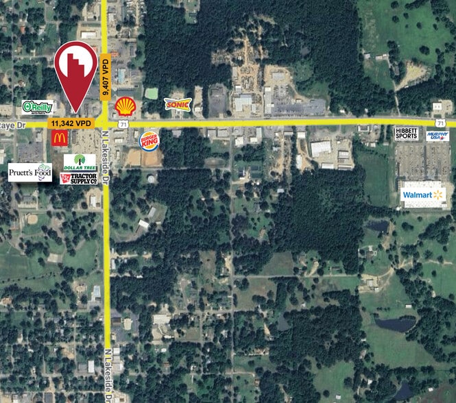 603 E Collin Raye Dr, De Queen, AR for lease - Aerial - Image 2 of 3