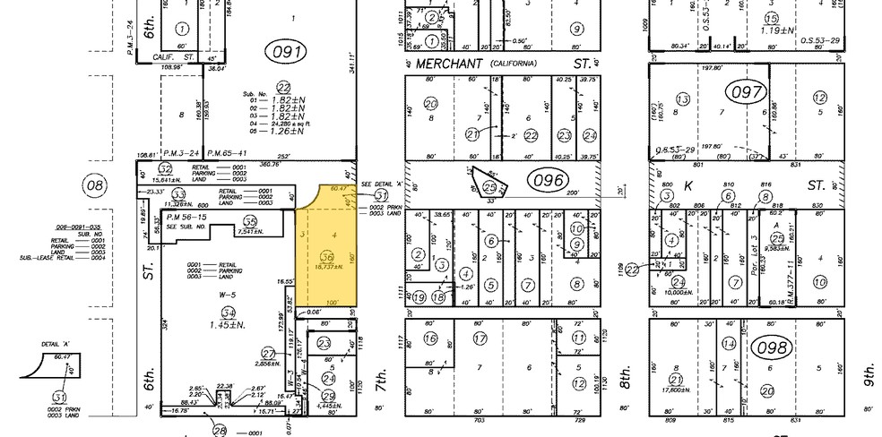 630 K St, Sacramento, CA à louer - Plan cadastral - Image 3 de 9