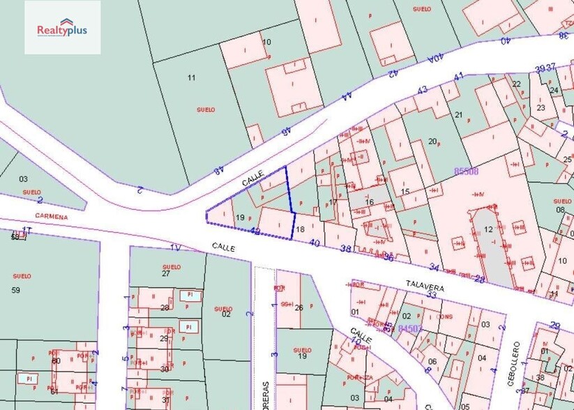 Calle Talavera, 42, Gerindote, Toledo for sale - Site Plan - Image 2 of 2