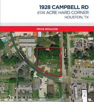 Plus de détails pour 1928 Campbell Rd, Houston, TX - Terrain à vendre