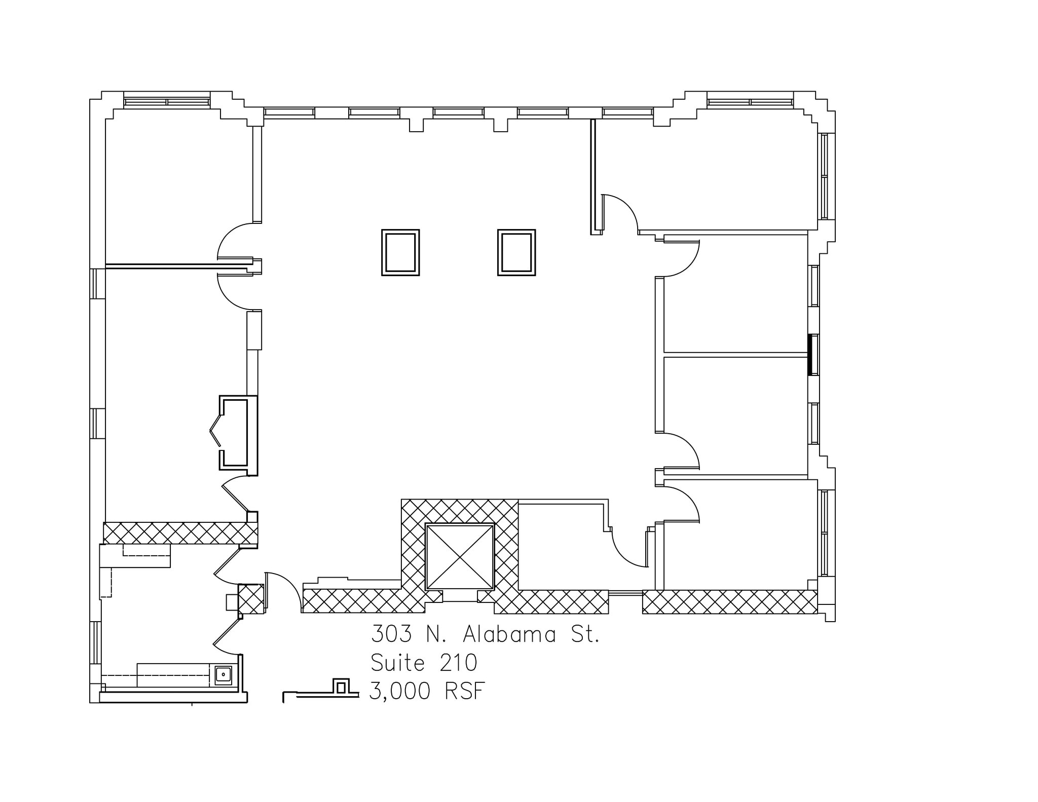 303 N Alabama St, Indianapolis, IN à louer Plan de site- Image 1 de 1