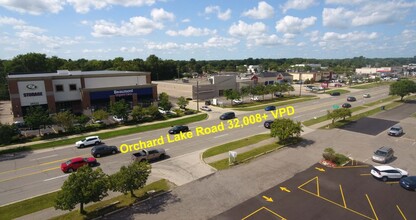 29208-29222 Orchard Lake Rd, Farmington Hills, MI - aerial  map view