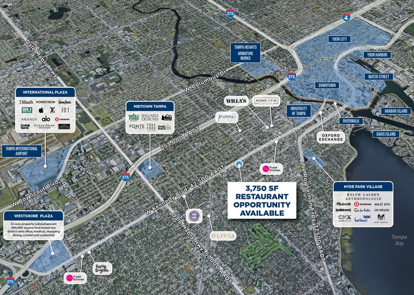 2702 W Kennedy Blvd, Tampa, FL à louer - Aérien - Image 2 de 14
