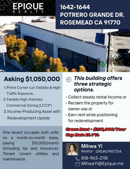 1642-1644 Potrero Grande Dr, Rosemead, CA à vendre - Photo du bâtiment - Image 3 de 13