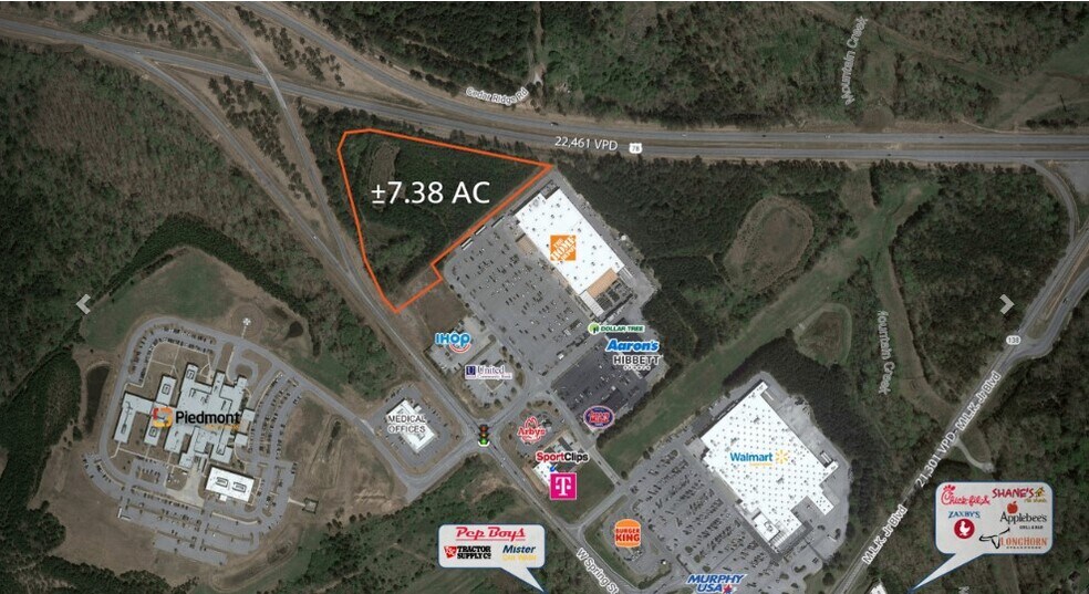 2150 W Spring St, Monroe, GA à vendre - Aérien - Image 2 de 5