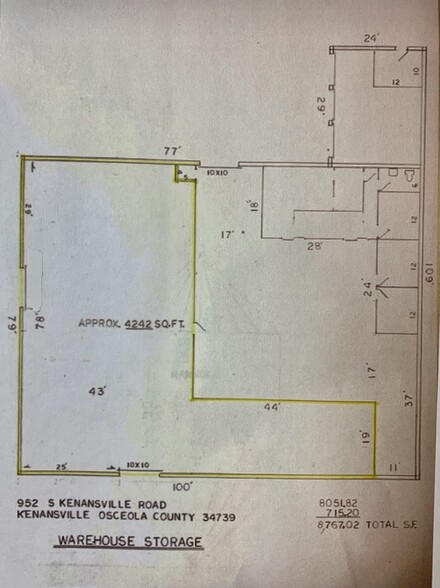 952 Kenansville, Kenansville, FL for lease - Floor Plan - Image 2 of 9