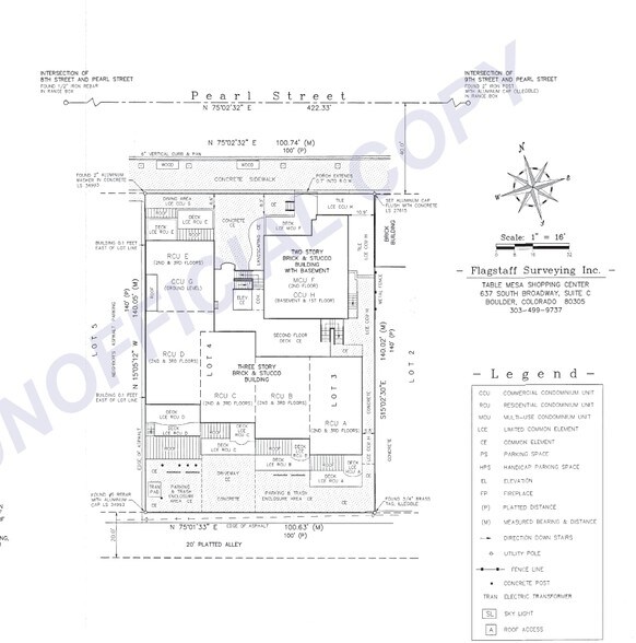 820 Pearl St, Boulder, CO à vendre - Plan cadastral - Image 3 de 3