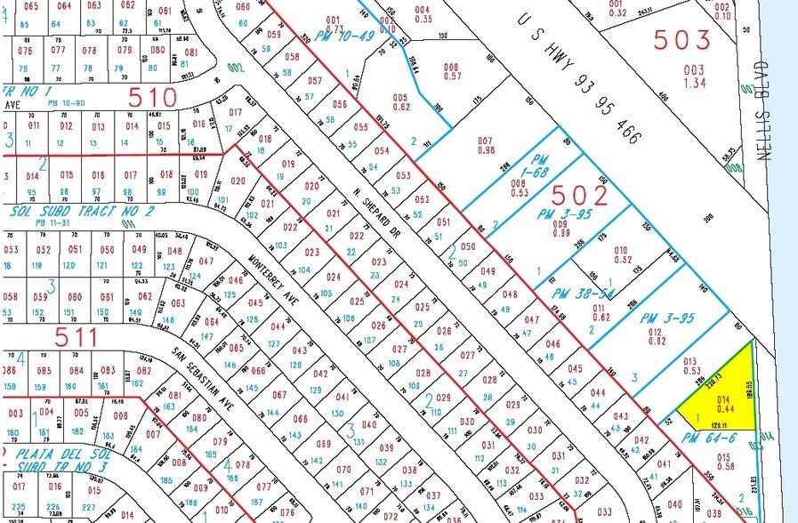 4241 S Nellis Blvd, Las Vegas, NV à vendre - Plan cadastral - Image 3 de 5