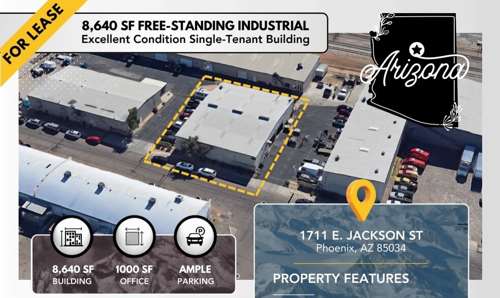 1711 E Jackson St, Phoenix, AZ for lease - Building Photo - Image 1 of 25