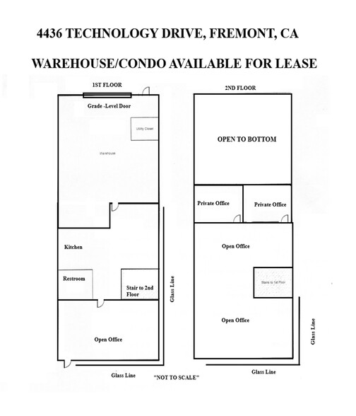 4436 Technology Dr, Fremont, CA à louer - Plan d’étage - Image 2 de 4