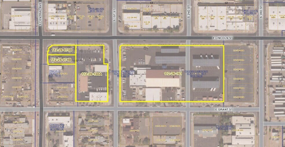 1st St & Grant St, Phoenix, AZ à louer - Aérien - Image 2 de 7