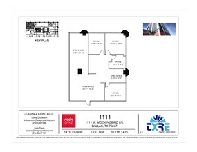 1111 W Mockingbird Ln, Dallas, TX à louer Plan d’étage- Image 1 de 1